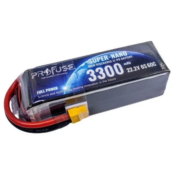 22.2V 6S 3300mAh 60C Lipo Batarya