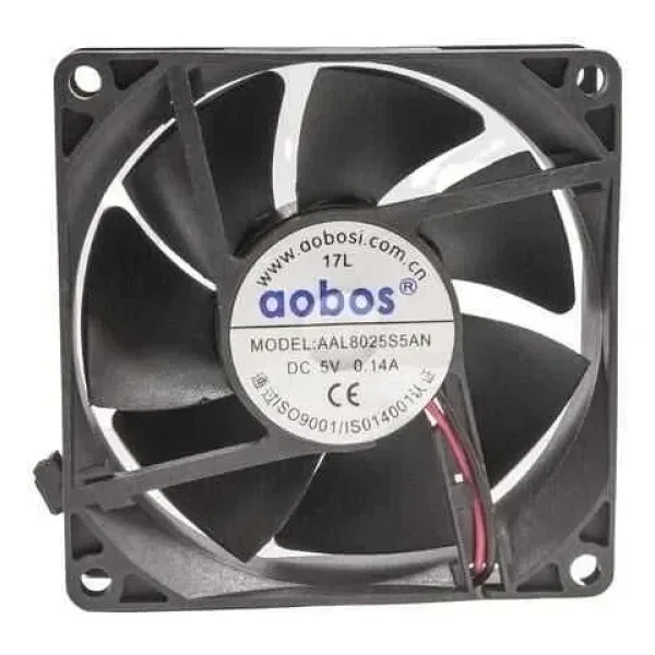 80x80x25mm 5V 0.14A Fan 2 Kablolu