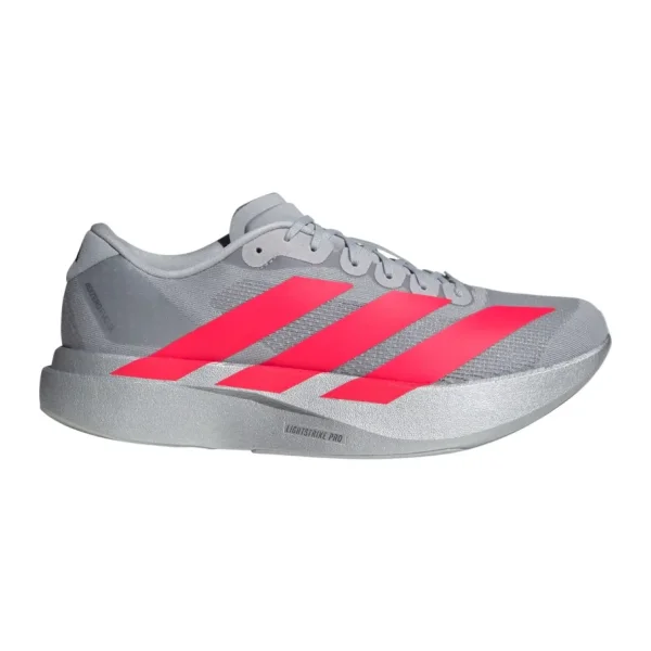 Adidas Adizero Evo Sl Kı3381 Gri-Kırmızı Erkek Koşu Ayakkabısı