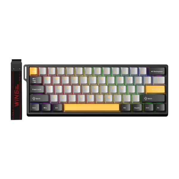 Aula Wın60 He Max RGB %65 Tkl Wing Chun Magnetic Switch Kablolu Mekanik Oyuncu Klavyesi