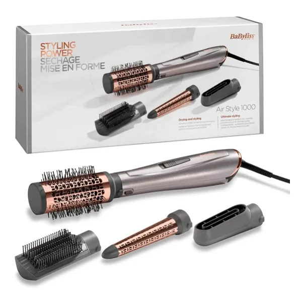 Babyliss AS136E Air Styler 1000 Hava Üflemeli Saç Şekillendirme Seti