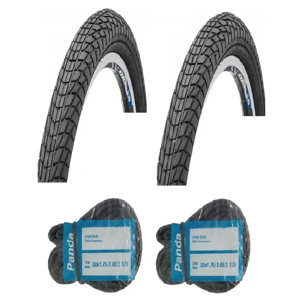 Bike Sky Chaoyang 20 Jant 20X1.75 Bisiklet Dış Lastiği Yol Tipi H-537 X 2 Adet + Panda İç Lastik Seti