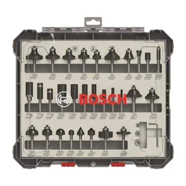 Bosch 2607017474 30 Parça 6 mm Şaft Pro Karışık Freze Seti