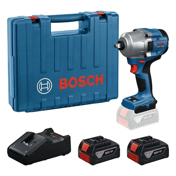 Bosch GDS 18V-780 Çift Akülü 5 Ah Somun Sıkma Makinesi