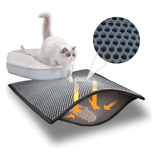 ByPet Elekli Kedi Kumu Paspası Küçük Boy (Gri)