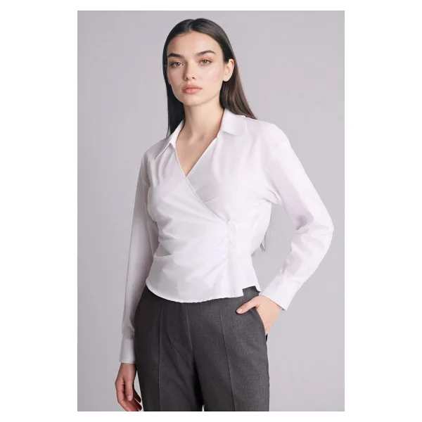 DeFacto Fitted Bengalin Gömlek G9684AX26SP - XL - Beyaz-WT36