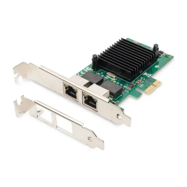 Digitus 2 Port Gigabit Ethernet Pcı Express Kart, Düşük Profil Bracket, Intel Çip TakımıDigitus Gigabit Ethernet Pcı Express Card, 2-Port, Low Profile Bracket, Intel Chipset