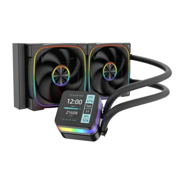 Dragos Rock LCD ARGB Siyah 240 mm İşlemci Sıvı Soğutucu