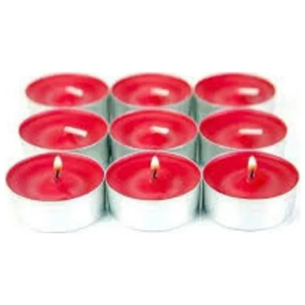 EveFix T-Light Mum Kırmızı Renk Tea Light Mum 50 Li