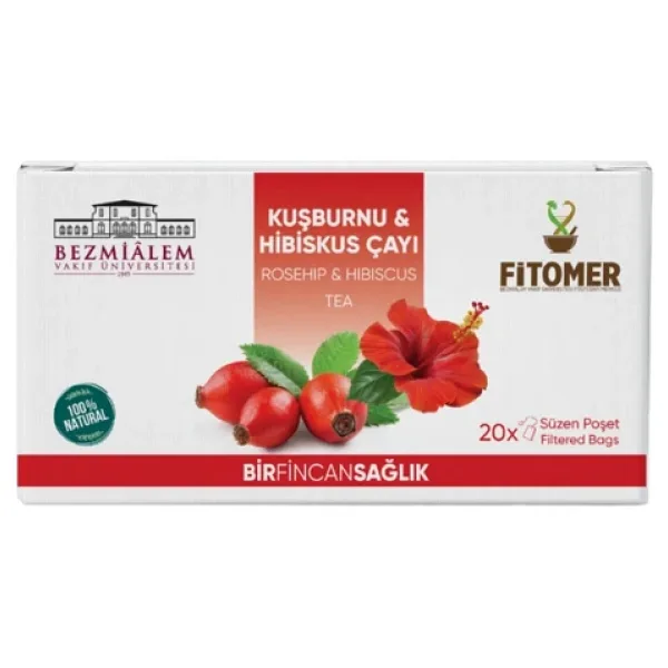Fitomer Kuşburnu ve Hibiskus Bitki Çayı 20'li