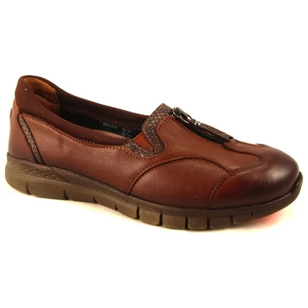 Forelli 29444-G Kadın Günlük Deri Comfort Ayakkabı