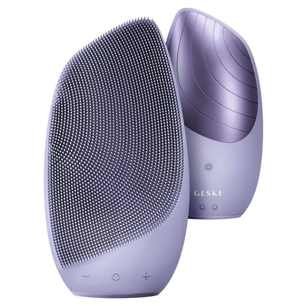 Geske Titreşimli Yüz Temizleme ve Isılı Masaj Cihazı Sonic Thermo Facial Brush - Purple