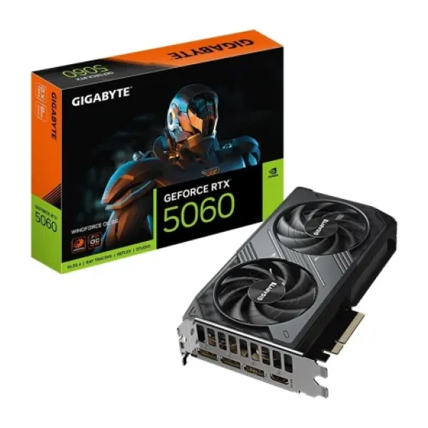 Gigabyte RTX 5060 Windforce OC 8G GV-N5060WF2OC-8GD 128 Bit GDDR7 8 GB Ekran Kartı