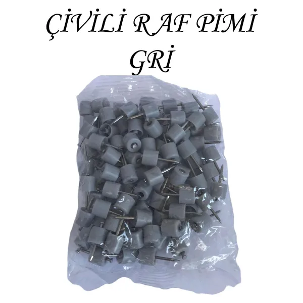 Glaswen Çivili Raf Pimi Duvar Dolap Mobilya Pimi Sert Plastik Raf Tutucu Gri