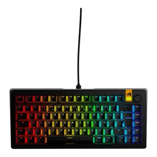 Glorious GMMK3 75% Hall Effect RGB Kablolu Mekanik Modüler TR Gaming Klavye - Siyah (GLO-KB-GMMK3-75-PB-HE-W-BLK-TR)