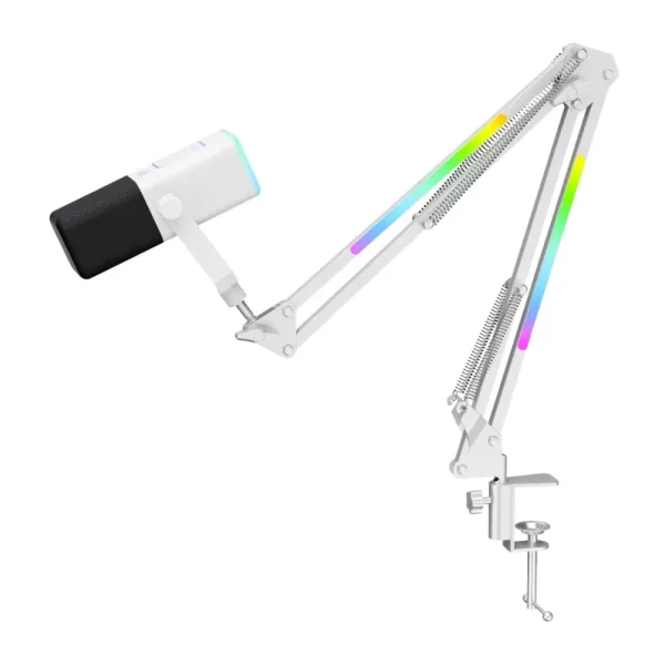 Havit Gamenote GK71 Pro Beyaz RGB Yayıncı Mikrofonu
