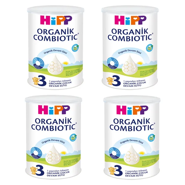 Hipp Organik Combiotic 3 Devam Sütü 350 gr 4 Adet