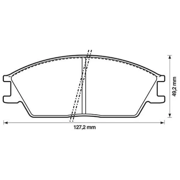 Hyundai Accent Ön Fren Balatası (1994-2006) 5810122A10 Gdb893 1.3, 1.5, 1.6, 1.5 Crdı