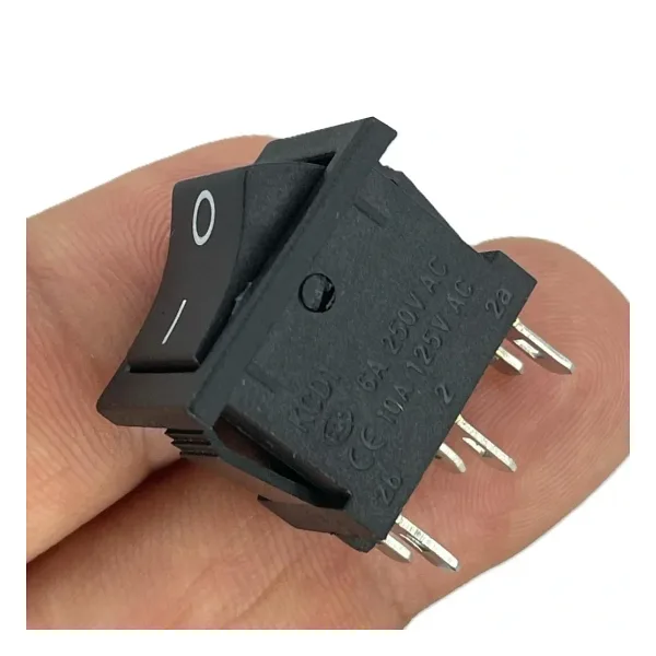 IC-121-6 Mini Işıksız Anahtar ON-OFF 6P