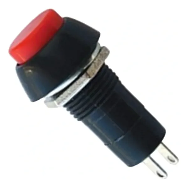 IC-186A Buton 12mm Kaliteli Kırmızı