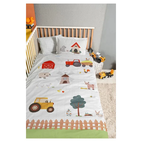 Kanz Ranforce Bebek Nevresim Takımı Knz-001 Farming