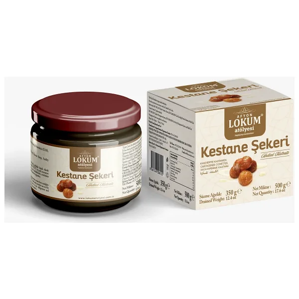 Kestane Şekeri Cam Kavanoz 500g