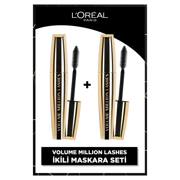 L'Oreal Paris Volume Millions Lashes 2 Adet Siyah Maskara