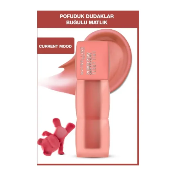 Maybelline New York Super Stay Teddy Tint Mat 10 Current Mood Likit Ruj