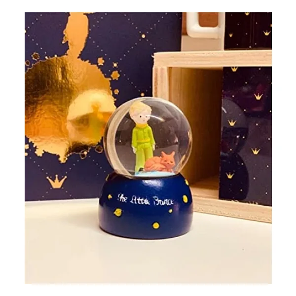 Mini Boy Küçük Prens Cam Kar Küresi Işıklı 6.5 cm Dekoratif Hediyelik