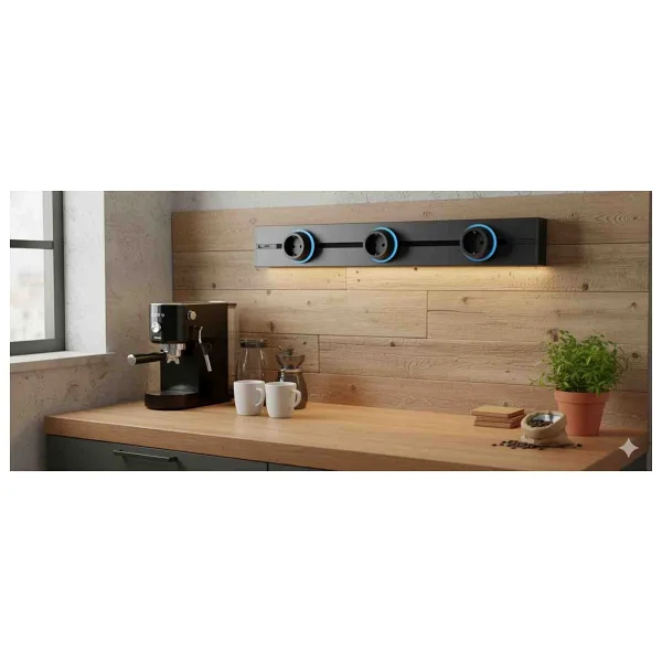 Mochiron Kızaklı Priz 60 cm Ledli USB A ve Type C Çıkış