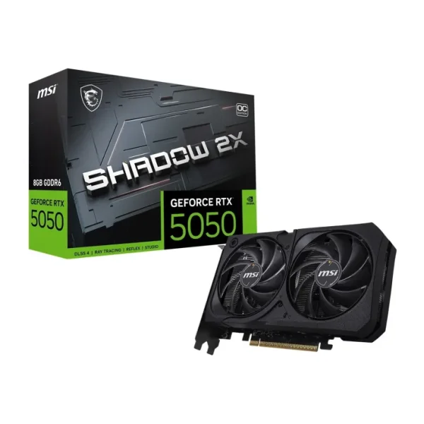 MSI RTX 5050 8G Shadow 2X OC G5050-8S2C 128 Bit GDDR6 8 GB Ekran Kartı