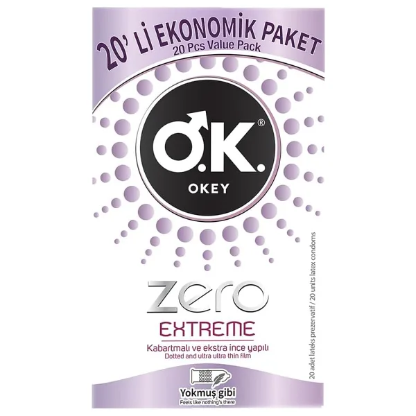 Okey Zero Extreme 20'li Prezervatif