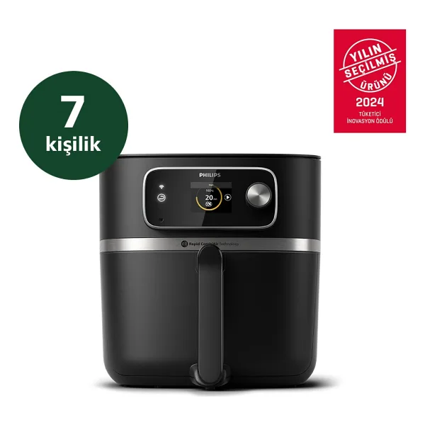 Philips Airfryer 7000 Serisi HD9880/90 Combi XXL Connected 8.3 lt Yağsız Fritöz