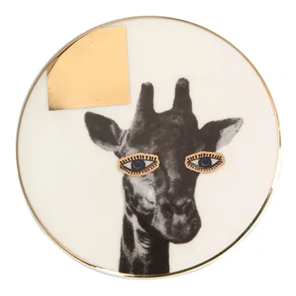 Porland 04ALM006620 Wild Life Giraffe Bardak Altlığı 10 cm 6'lı