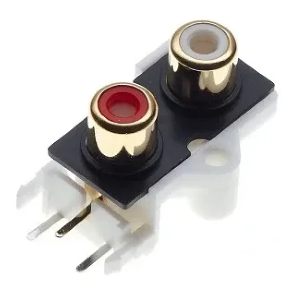RCA-209 3.5mm Stereo RCA Jack Dişi - PCB Tip