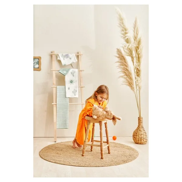 Soley Boho Çocuk Bornozu - 4 - 6 Yaş - Kiremit