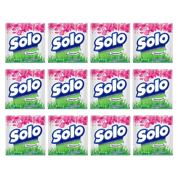 Solo 100'lü 12 Adet Kağıt Peçete