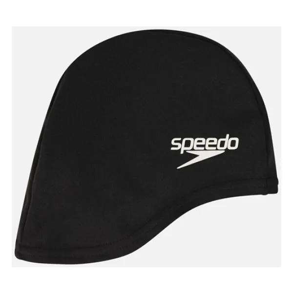 Speedo Poly 8-710110001 Siyah Polyester Çocuk Yüzücü Bonesi