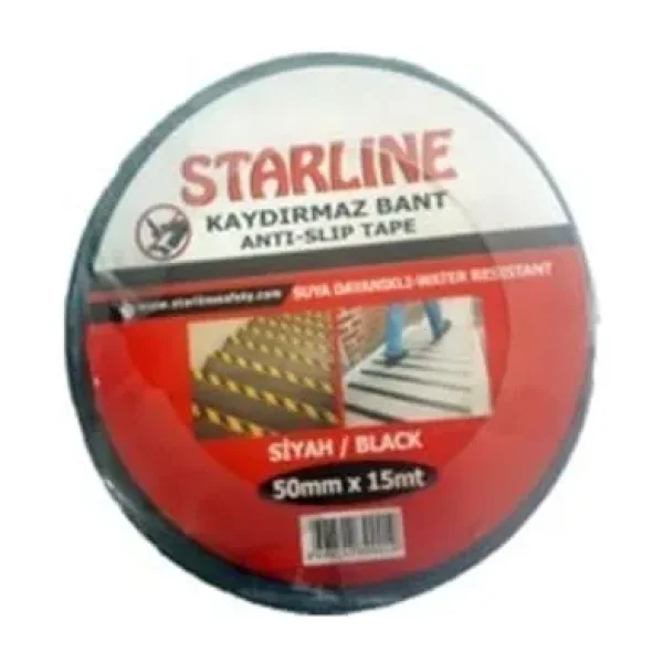 Starline Kaydırmaz Bant 50mmx15 Mt Siyah