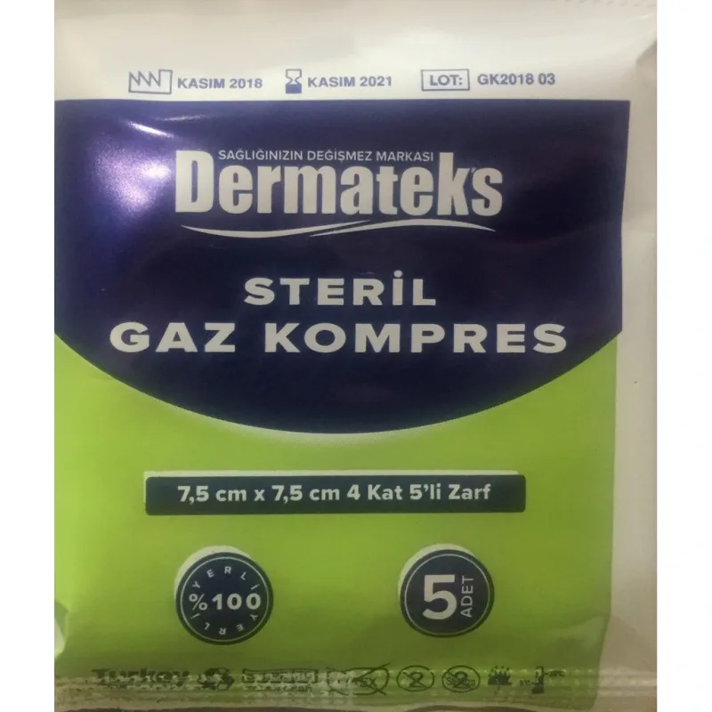 Steril Gaz Kompres ( Gazlı Bez ) 100'Lü Dermateks