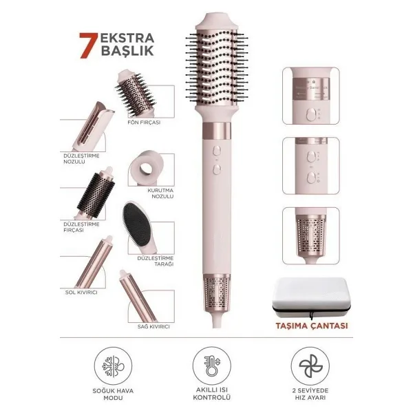 Torima THD-01 7in1 Saç Şekillendirme Seti