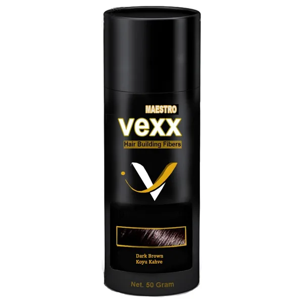Vexx 50 Gr. Koyu Kahve Saç Tozu Topik - Topaklanma Yapmaz