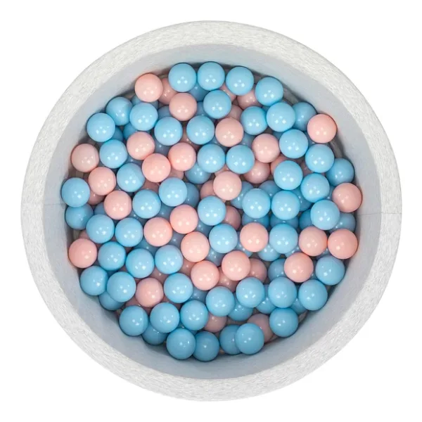 Wellgro Bubble Pops Açık Gri Sünger Top Havuzu Mavi Pembe Toplu