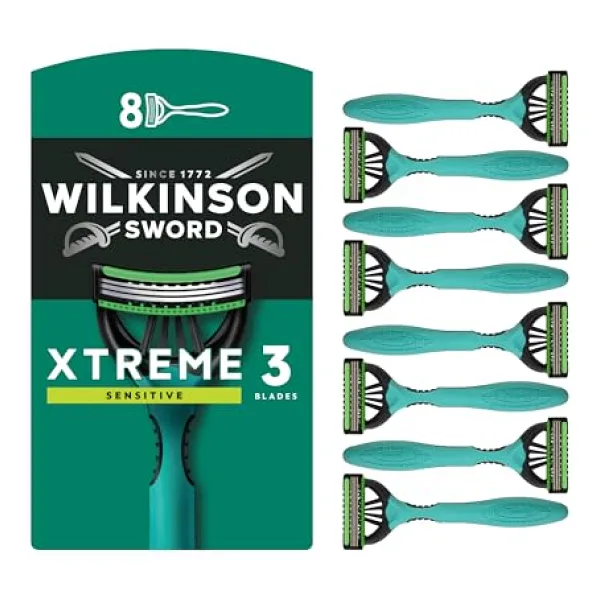 Wilkinson Sword Xtreme 3, Oynar Başlıklı Kullan At Tıraş Bıçağı 8'Li Paket