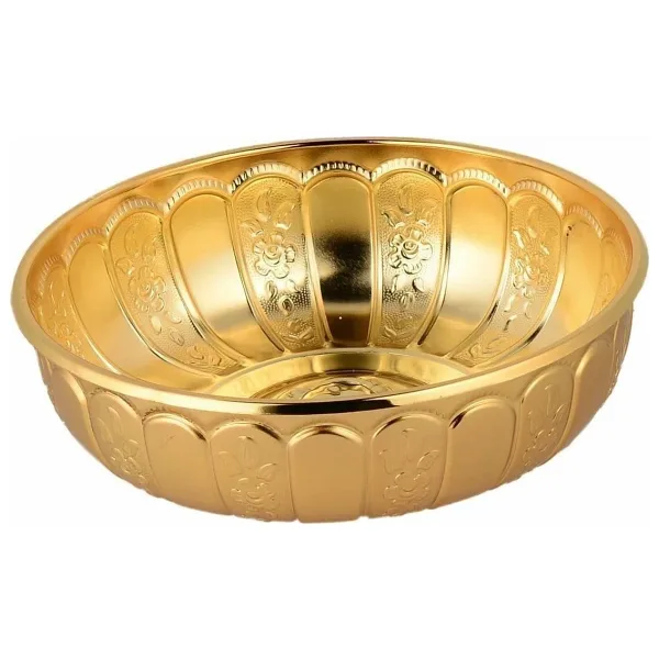 Yaren Style Osmanlı Motifli Metal Hamam Tası - Geleneksel Ve Şık Banyo Aksesuarı