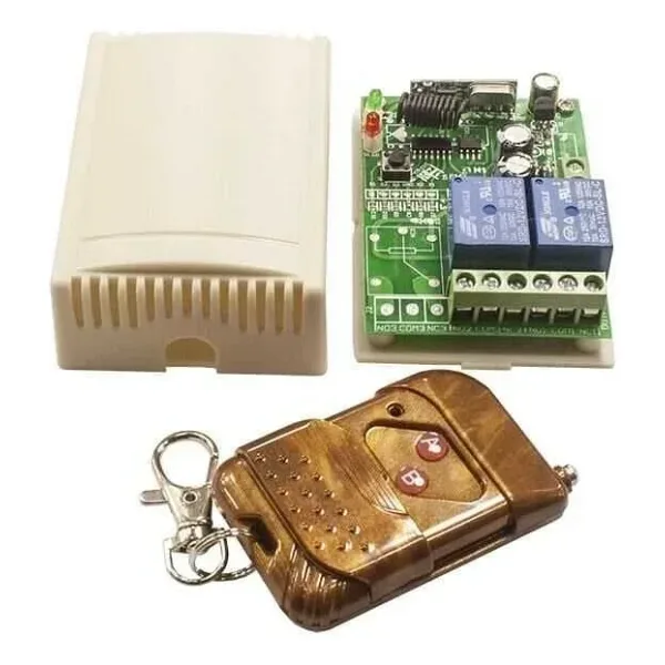 2 Kanal 12V Uzaktan Kumandalı RF Modülü Alıcı Verici
