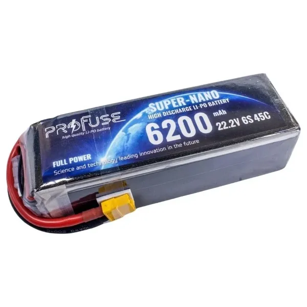 22.2V 6S 6200mAh 45C Lipo Batarya