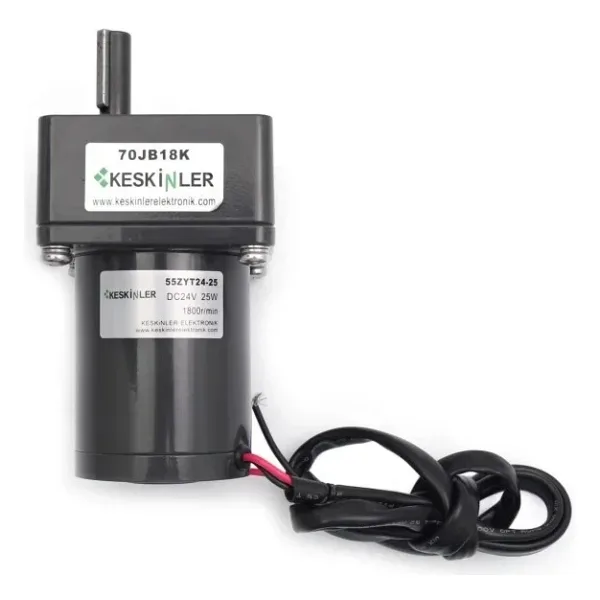 55ZYT24-25 70mm 24V 100RPM DC Motor