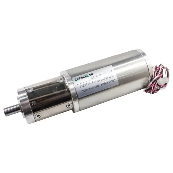 63ZYT24-94 24V 70RPM Planet Redüktörlü Termik Sigortalı Dc Motor
