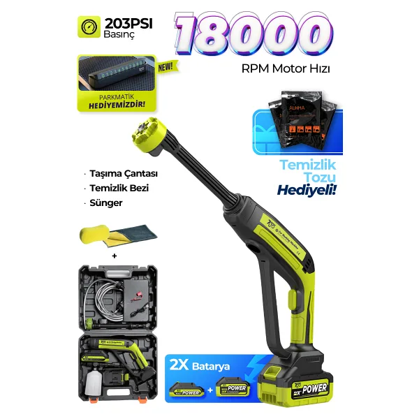 7GO 7CW02 Çift Akülü Yüksek Basınçlı Yıkama Makinesi